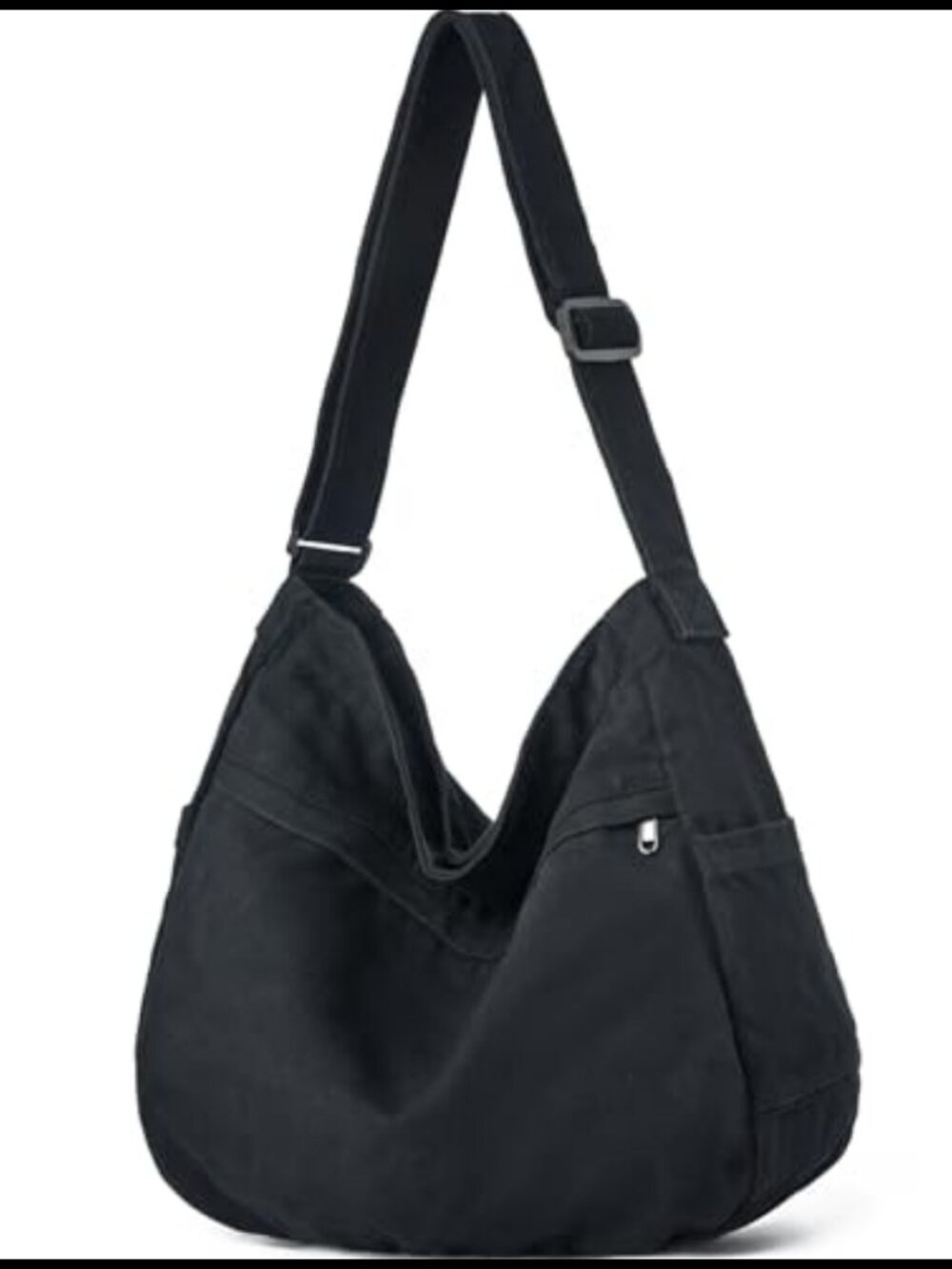 Canvas Hobo Crossbody Tote Bag Large Messenger Bag for Women and Men